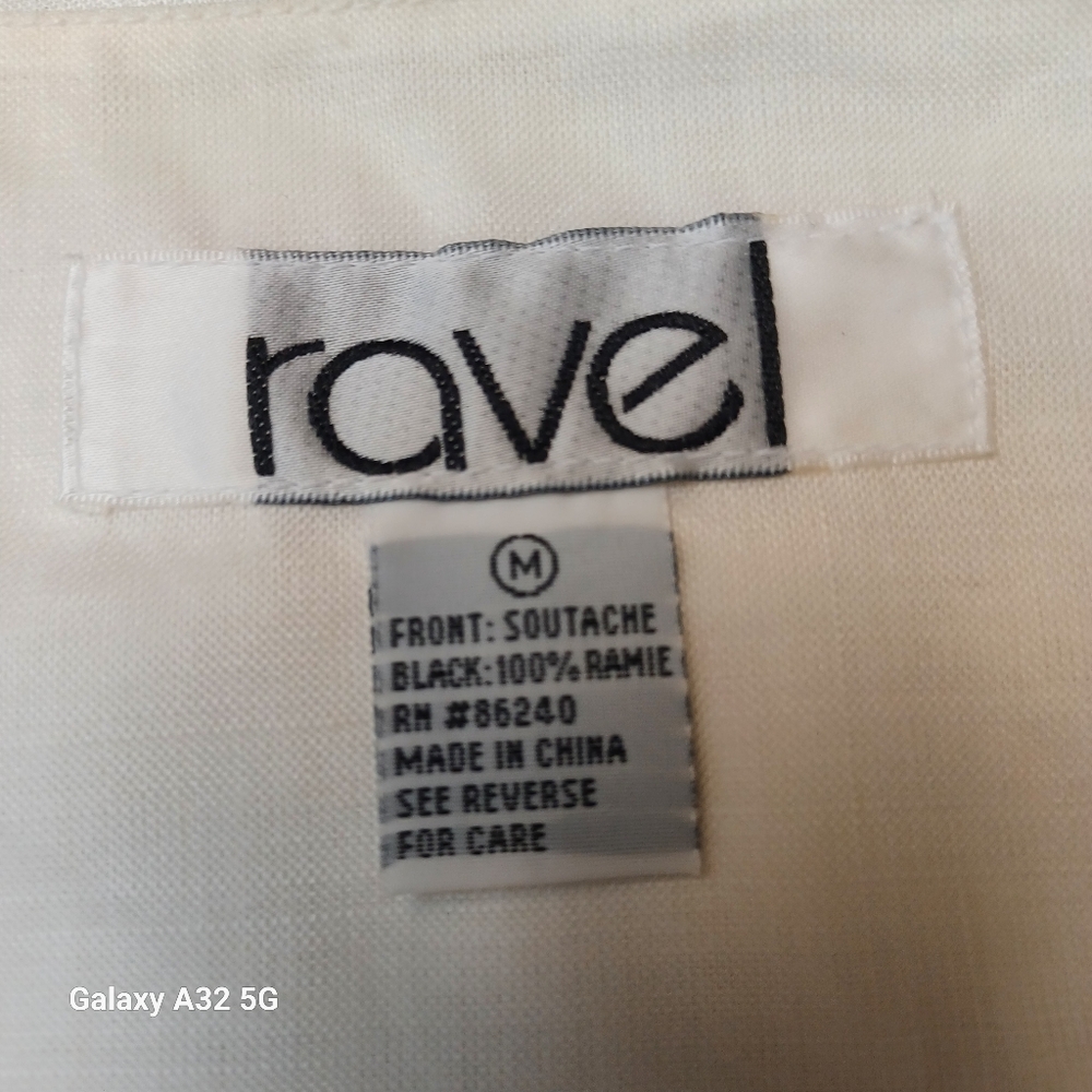 Ravel Women Vest White and Black Textured Fabric Size M - Picture 15 of 16